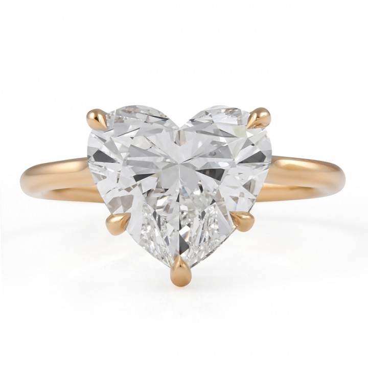Lia: 1 carat heart shaped diamond engagement ring | Nature Sparkle