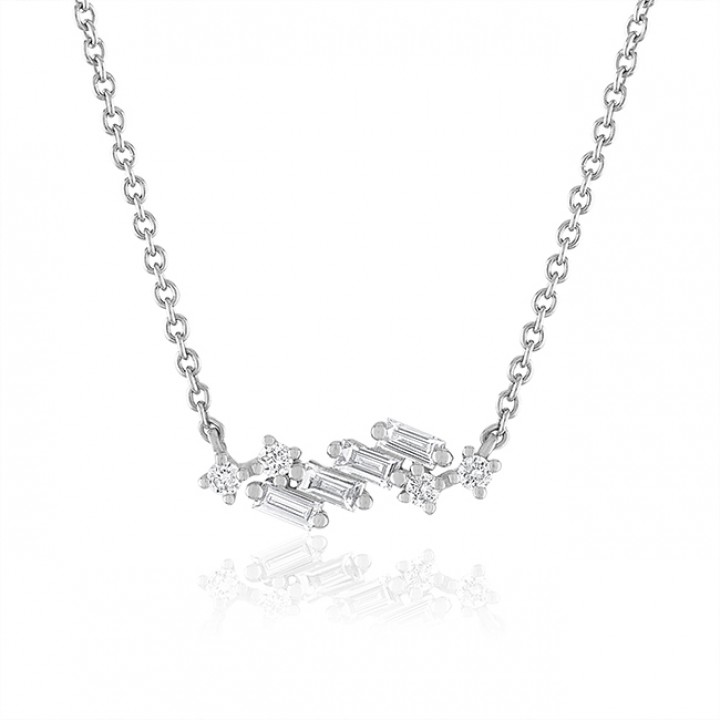 Mixed Shape Diamond Pendant 