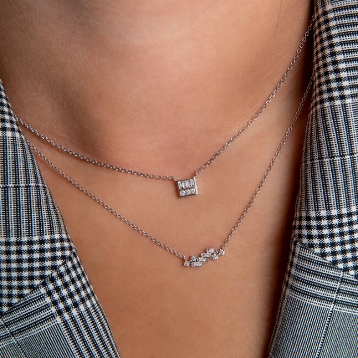 Squared Diamond Pendant