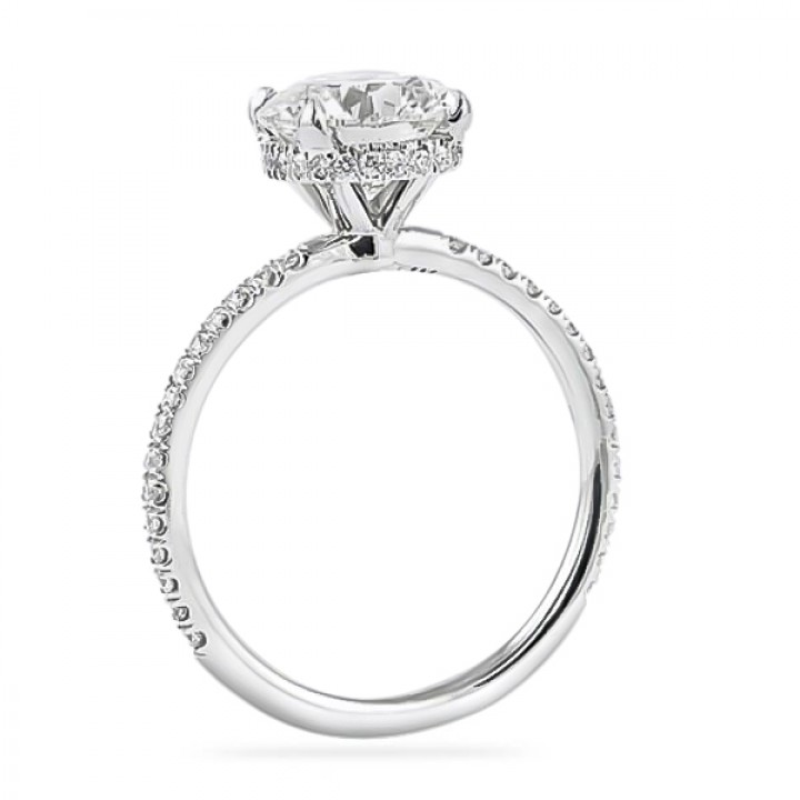 round diamond signature wrap ring