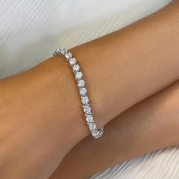 7.45 carat Lab-Grown Diamond Tennis Bracelet