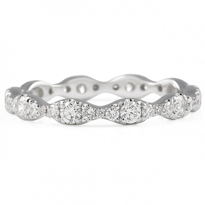 Graduating Size Round Diamond Eternity Band yg