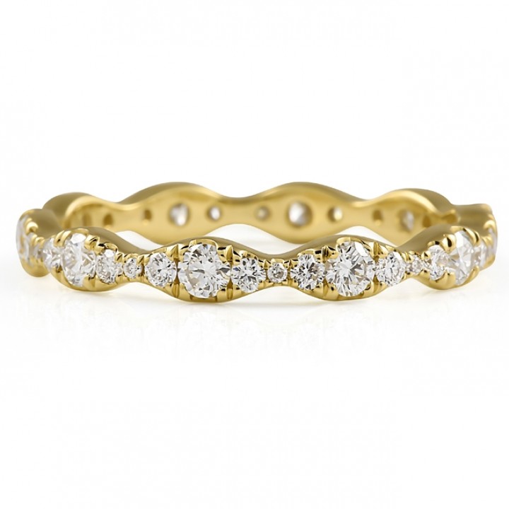 Graduating Size Round Diamond Eternity Band yg