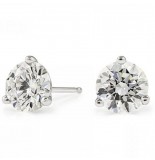 1.40 carat TW Three-Prong Diamond Stud Earrings