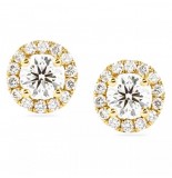 Diamond Halo Earrings