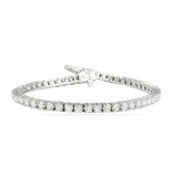 3.40 Carat Diamond 14K White Gold Tennis Bracelet