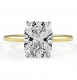 2.83 carat Cushion Cut Lab Diamond Solitaire Ring