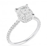 2.50ct Cushion Diamond Invisible Gallery™ Engagement Ring