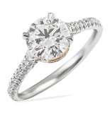 1.40ct Round Diamond Two-Tone Engagement Ring