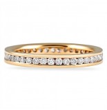 .60 carat Round Diamond Rose Gold Channel Set Eternity Band