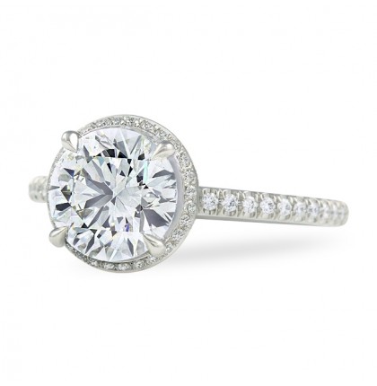 2 carat round diamond engagement ring