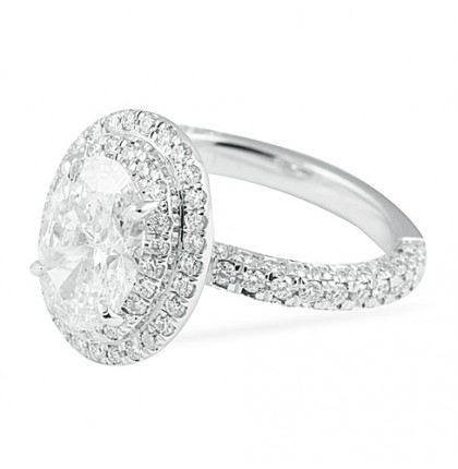 1.80 Carat Oval Diamond Engagement Ring