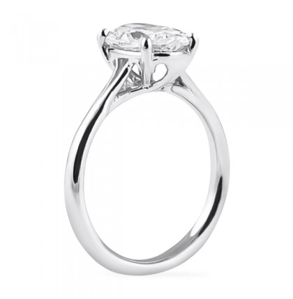 1.80 carat Oval Diamond Solitaire Engagement Ring flat