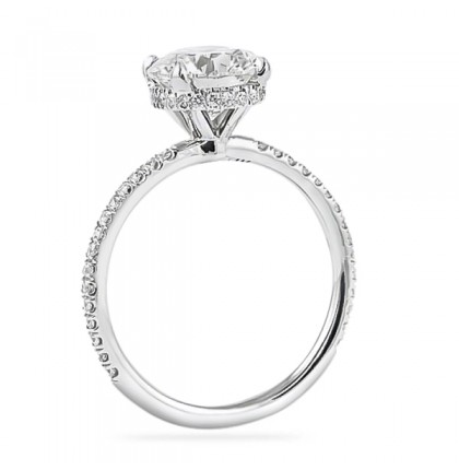 round diamond signature wrap ring