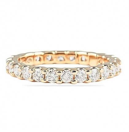 1.35ct Round Diamond U-Shape Eternity Band wg