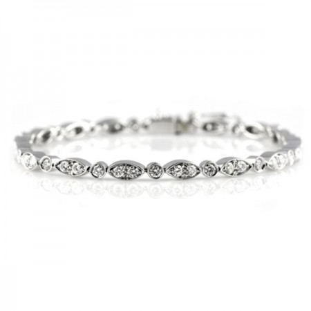 Diamond 18K White Bracelet
