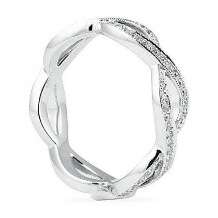 .60 CT ROUND DIAMOND OPEN TWIST ETERNITY BAND 