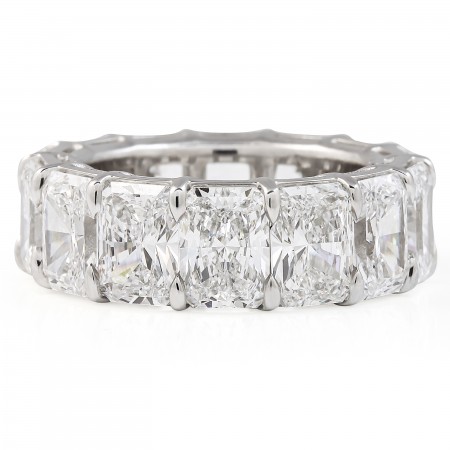 13.65 carat Radiant Cut Lab Diamond Eternity Band