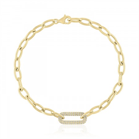 Open Oval Link Bracelet