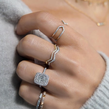 Zig-Zag Stackable Ring yg