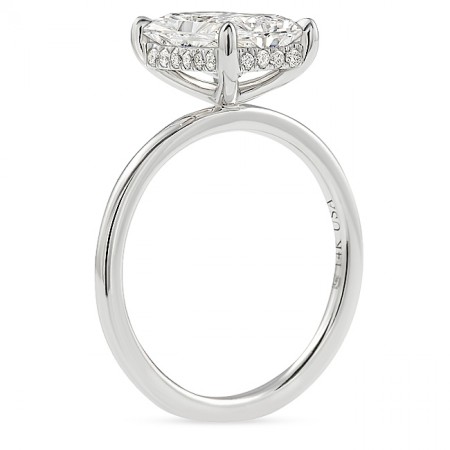 2.46ct Radiant Cut Lab-Grown Diamond Solitaire Ring top