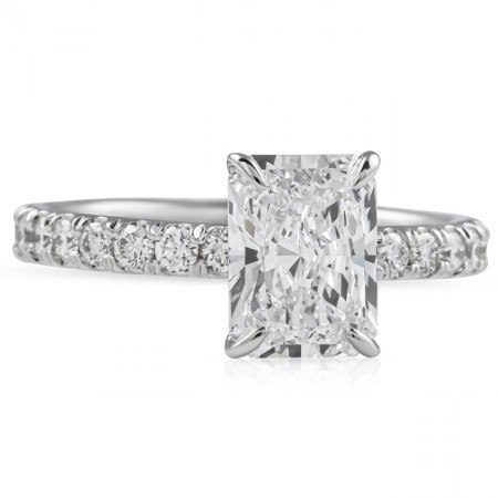 1.70 carat Radiant Cut Lab Diamond Engagement Ring