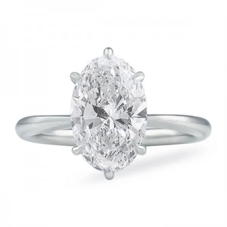 1.8 ct Oval Diamond 'Compass Prong' Engagement Ring