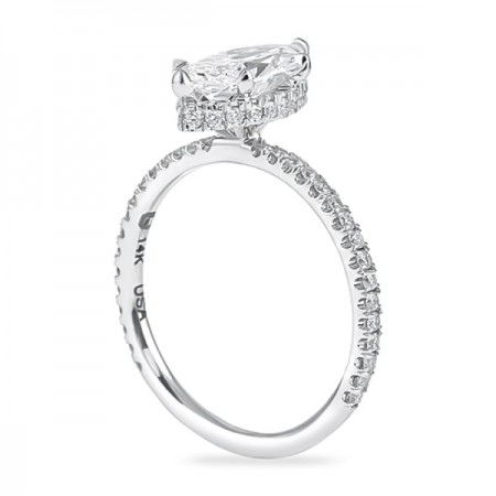 1.40ct Marquise Diamond Signature Wrap Engagement Ring top