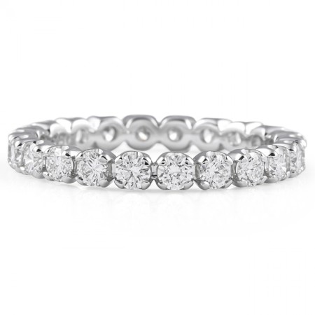 1.15 carat Illusion Set Diamond Eternity Band flat