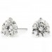 three prong diamond stud earrings