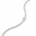 4.8 carat Lab Diamond Tennis Bracelet with Pear Shape Diamond NS