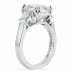 5 CARAT ASSCHER CUT THREE STONE ENGAGEMENT RING