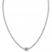 12.37 carat Emerald Cut Center Stone Diamond Tennis Necklace