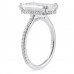 4.68 carat Emerald Cut Diamond Engagement Ring profile