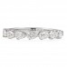 Pear Shape Lab Diamond East-West Halfway Band flat