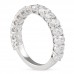 1.8 carat Oval Lab Diamond Three-Quarter Band profile