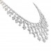 37.53 carat Marquise and Pear Lab Diamond Statement Necklace