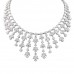 37.53 carat Marquise and Pear Lab Diamond Statement Necklace