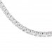 13.65 carat Antique Cushion Lab Diamond Tennis Necklace closeup