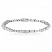 Diamond 18k White Gold Bangle Bracelet back