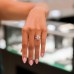 4.66 carat Emerald Cut Lab Diamond Engagement Ring lifestyle showcase