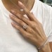 6.89 carat Bezel Set Emerald Cut Diamond Tennis Bracelet lifestyle emeralds