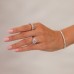 3.59 carat Radiant Cut Lab Diamond Three-Stone Lotus Ring lifestyle