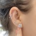 5.4 carat TW Lab-Grown GIA Graded Diamond Studs lifestyle ear stack