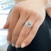 5 carat Antique Oval Lab Diamond Three-Stone Ring lifestyle