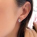 2.42 carat TW Pear Shape Lab Diamond Studs lifestyle