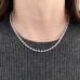 11.9 carat Pear Shape Lab Diamond East-West Bezel Tennis Necklace lifestyle