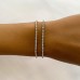 2 carat Round Lab Diamond Tennis Bracelet lifestyle wrist