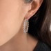 7.5 carat Oval Lab Diamond In-Out Hoop Earrings lifestyle