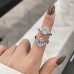 2.87 carat Oval Lab Diamond Three-Stone Engagement Ring lifestyle finger